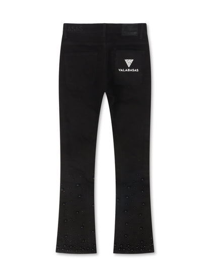 Valabasas Sheam Stacked Denim Jean - Black