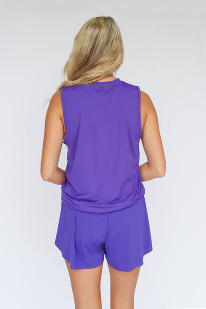Purple Butterfly Shorts