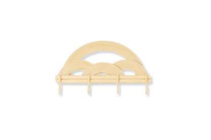 Rainbow Radiance Rattan Wall Hanger