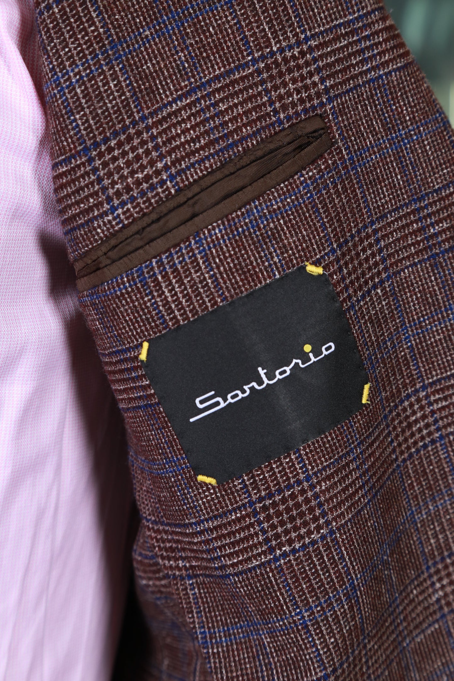 Sartorio Plaid Wool-Cotton Sport Jacket