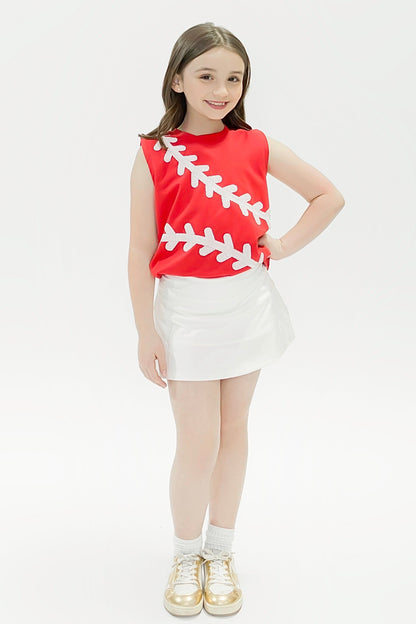 Baseball Red Tank