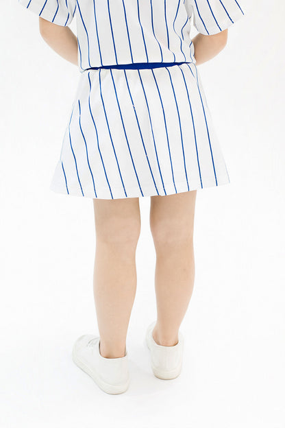 Baseball Royal Blue Striped Skort