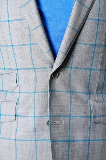 Carlo Barbera Checked Wool Suit (Super 170's Wool)