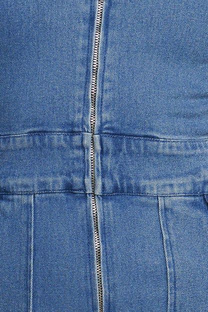 CATCH YOUR GAZE DENIM JUMPSUIT