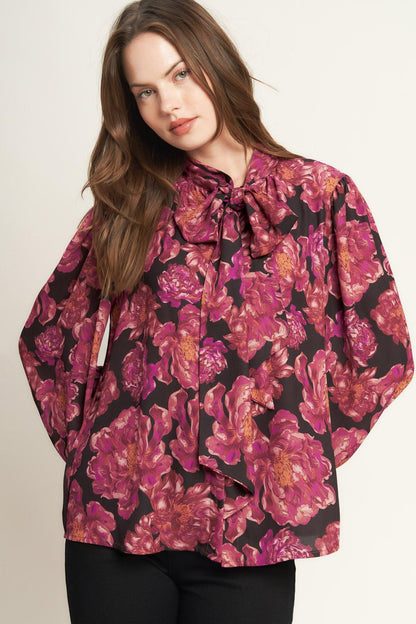 BEAUTIFUL EVENINGS WOVEN BLOUSE