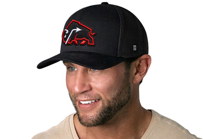 JBR x Haka Red Bison  |  Black Buffalo Snapback