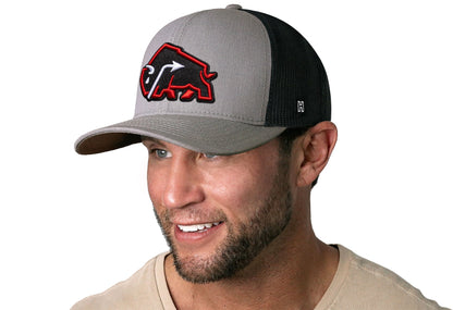 JBR x Haka Red Bison  |  Gray-Black Buffalo Snapback
