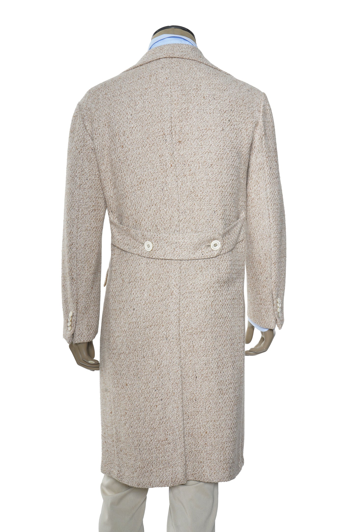 Kiton Woven Cashmere Button Down Overcoat