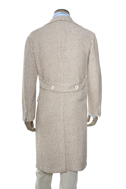 Kiton Woven Cashmere Button Down Overcoat