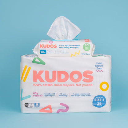 One-month supply of wipes (4 packs)