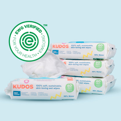 One-month supply of wipes (4 packs)