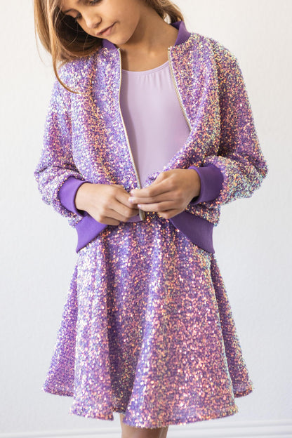 Purple Sequin Jacket