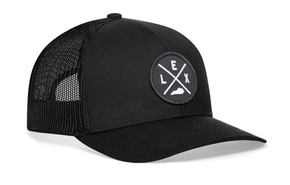 Lexington Trucker Hat  |  Black LEX X Snapback