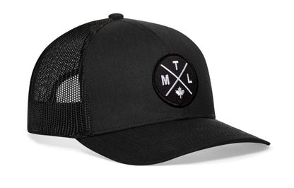 Montreal Trucker Hat  |  Black MTL X Snapback