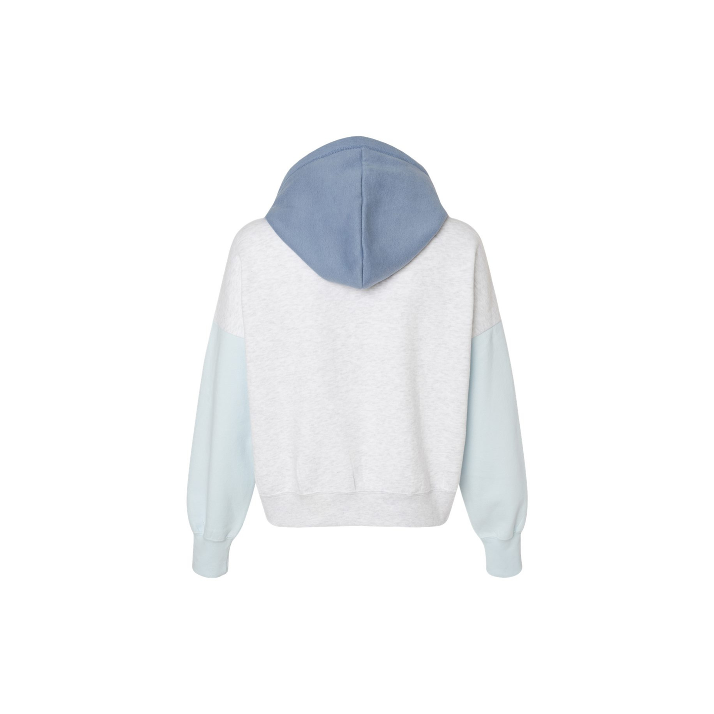 MAMA Colorblock Cropped Hoodie – Soft Sueded Mom Sweatshirt