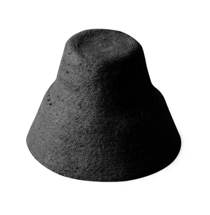 The Naomi Jute Straw Hat in Black