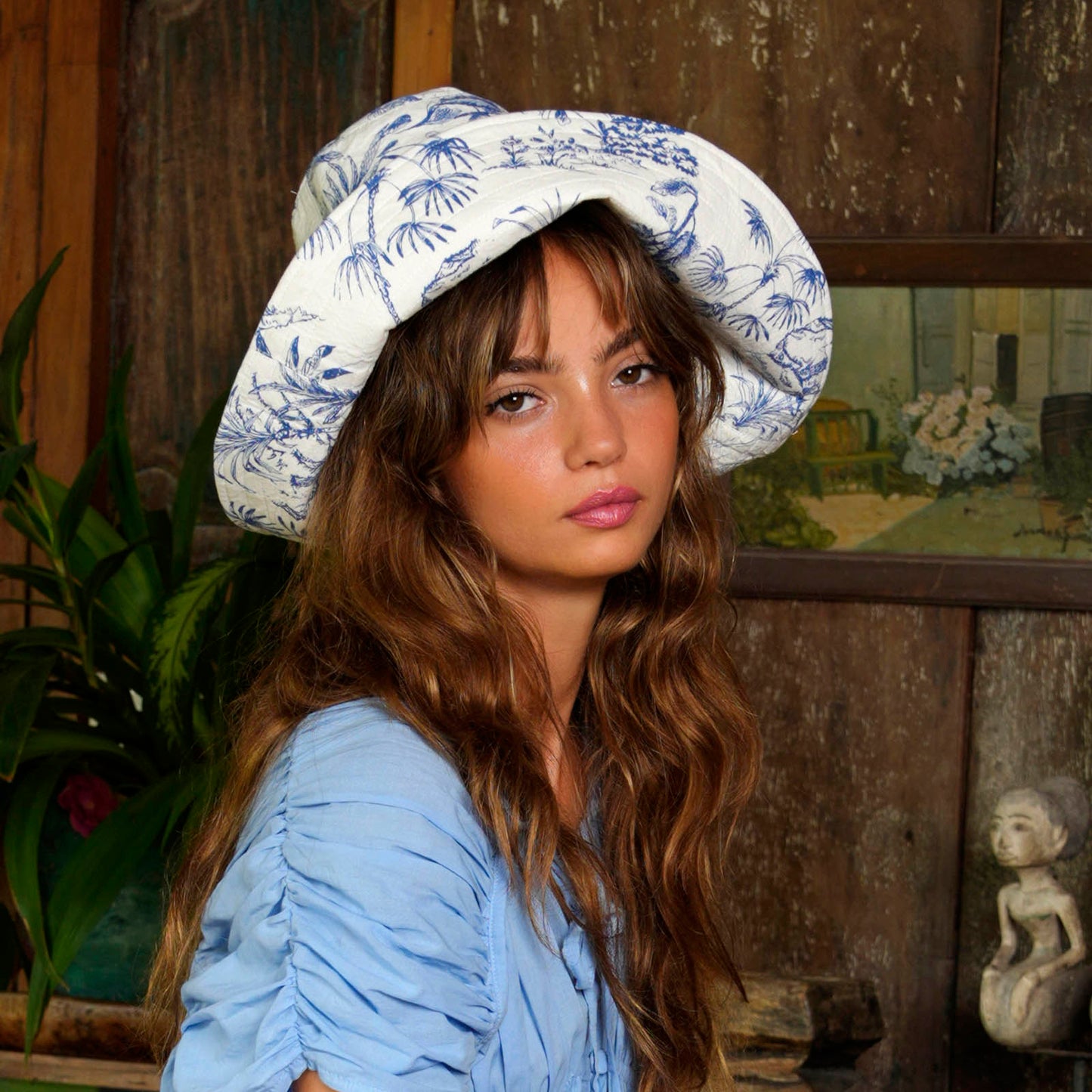 NAU Botanica Hat In Indigo Blue