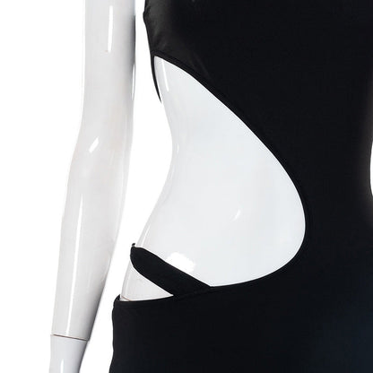 Sexy Exposed Dress Autumn Sexy Sling High Slit Dress Women Clothing Now