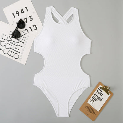 Bikini Women Sexy Solid Color One Piece Swimsuit