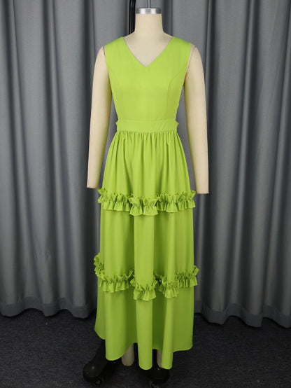 High End Waist Hollow Out Cutout Sexy V neck Party Dress Small Gathers Elegant A Swing Cocktail Evening Dress