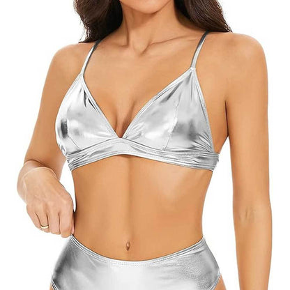 Split Bikini Lace up Swimsuit Split Swimsuit Two Piece
