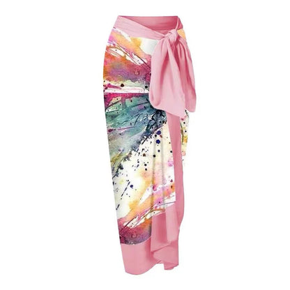 Printing One Piece Women Swimwear Suit European, French Retro Cover Belly Slimming Swimsuit