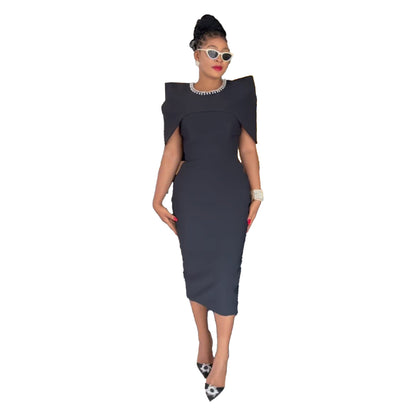 Casual Hip Slim Fit Vest Back Slit Dress Waistcoat Two Piece Set