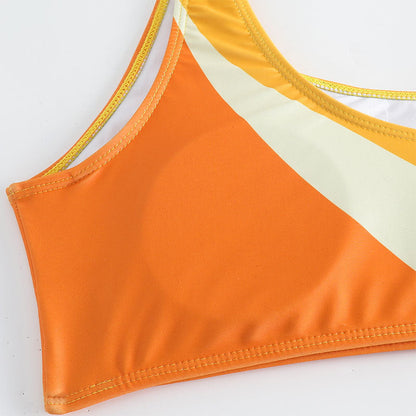 Bikini One Shoulder Sexy Split Swimsuit Women Beach Bikini