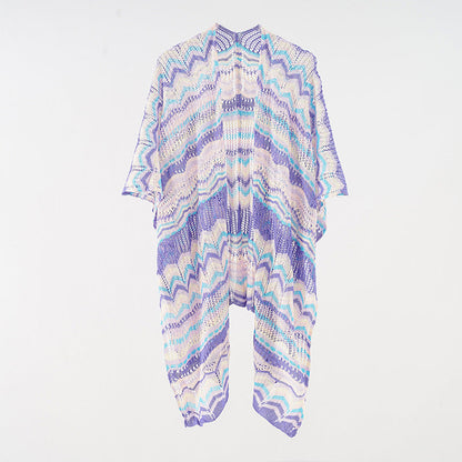 Shawl Travel Wear Cape Shawl Travel Scarf Women Outer Wear Cloak Ice Silk