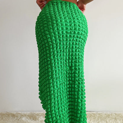 Summer Long Skirt Waist Adjustable Sexy Women Summer Irregular Asymmetric Long Skirt