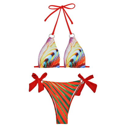 Bikini Printed Three-Piece Set Swimsuit Women Swimsuit Women Sexy