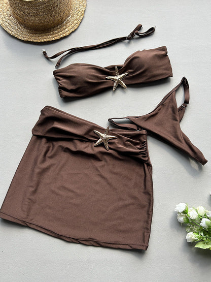 Three Piece Set Bikini Sexy Bikini Split Women Swimsuit Women Sets