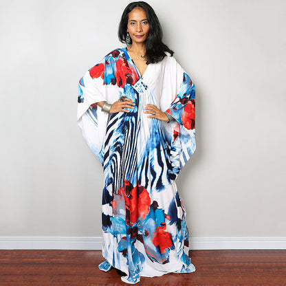 Beach Dress Loose Seaside Vacation Sun Protection Robe Beach Cover Up Swimsuit Outwear Women