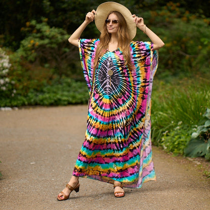 Rayon Printed Robe Vacation Casual Beach Bikini Cover 11 Colors