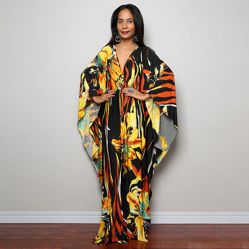 Beach Dress Loose Seaside Vacation Sun Protection Robe Beach Cover Up Swimsuit Outwear Women