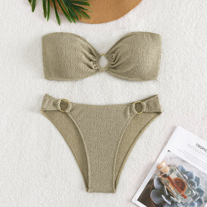 Swimsuit Sexy Bikini with Chest Pad Women Fission Swimsuit Bikini