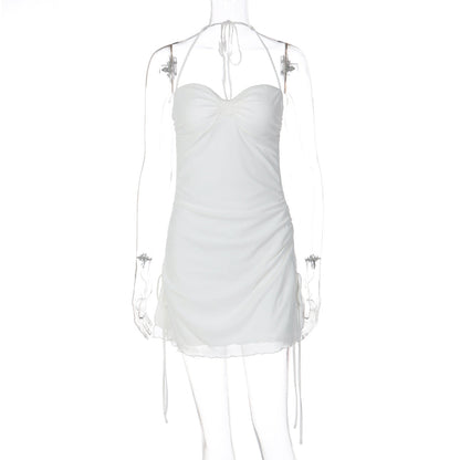 Women Clothing Spring Sexy Halter Strap Skinny Sheath Dress