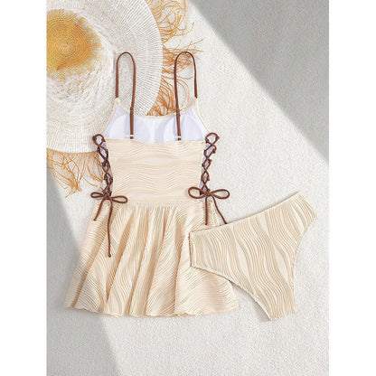 Suspender Swimsuit Women Beach Bikini Two Piece Set Swimsuit