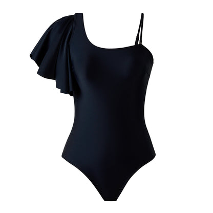 Sexy Swimsuit Women Flounced Two Piece Set Tulle Skirt Swimsuit Outfit