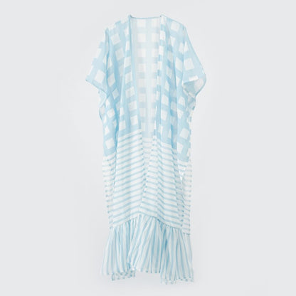 Overseas Travel Vacation Blouse Sun Protection Long Shawl Thin Spring Summer Women Cardigan