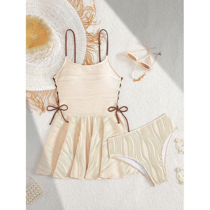 Suspender Swimsuit Women Beach Bikini Two Piece Set Swimsuit