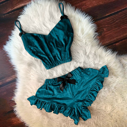 Sexy Lingerie Sexy Split Lace Pajamas Sexy