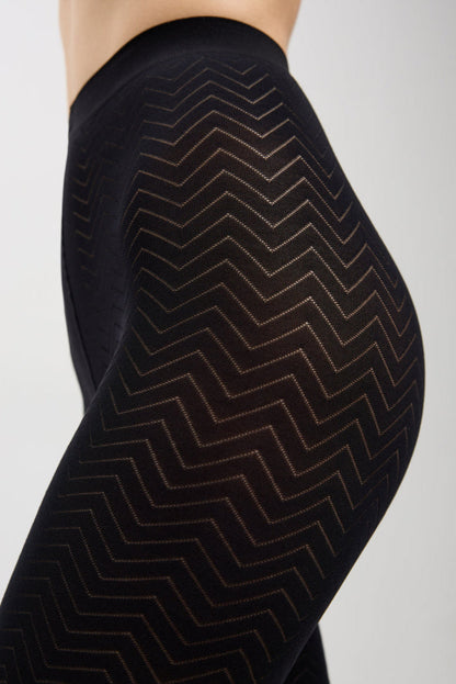 Fantasy Tights Conte Orient - Zigzag pattern