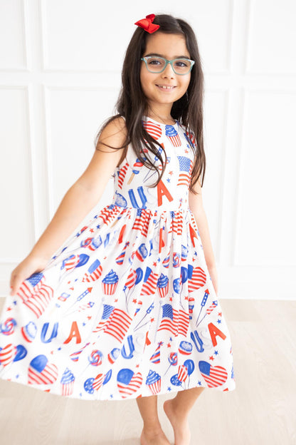SALE Party in the USA Tank Twirl Dress
