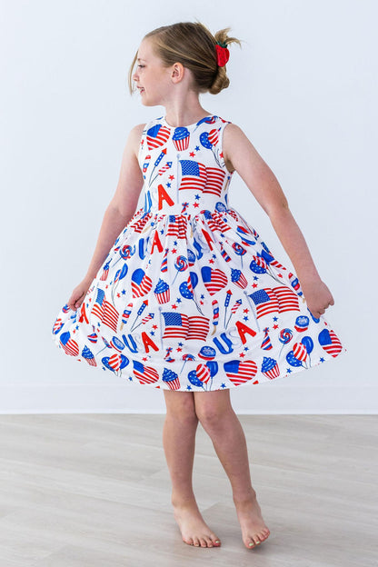 SALE Party in the USA Tank Twirl Dress