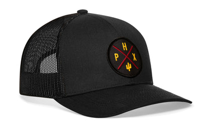 Phoenix Trucker Hat  |  Black PHX X Snapback