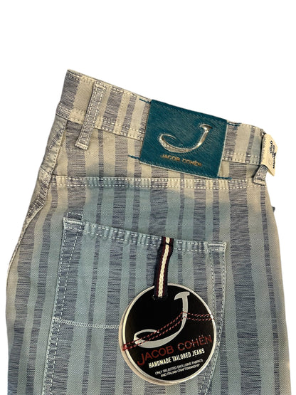 Jacob Cohen Style 656 Jumbo Pinstripe Cotton Pants