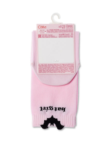 Cotton Socks Conte Classic 245 - Picot "Batgirl"
