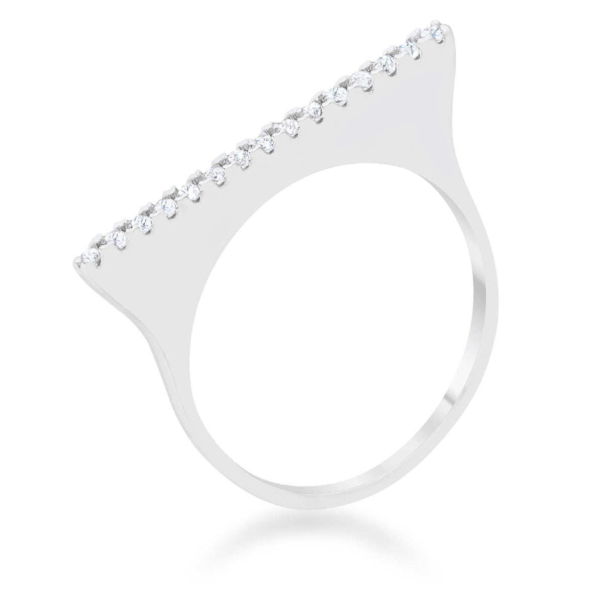 Karolina 0.2ct CZ Contemporary Simple Ring