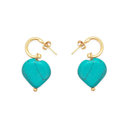 Mi CorazÃ³n Azul Earrings